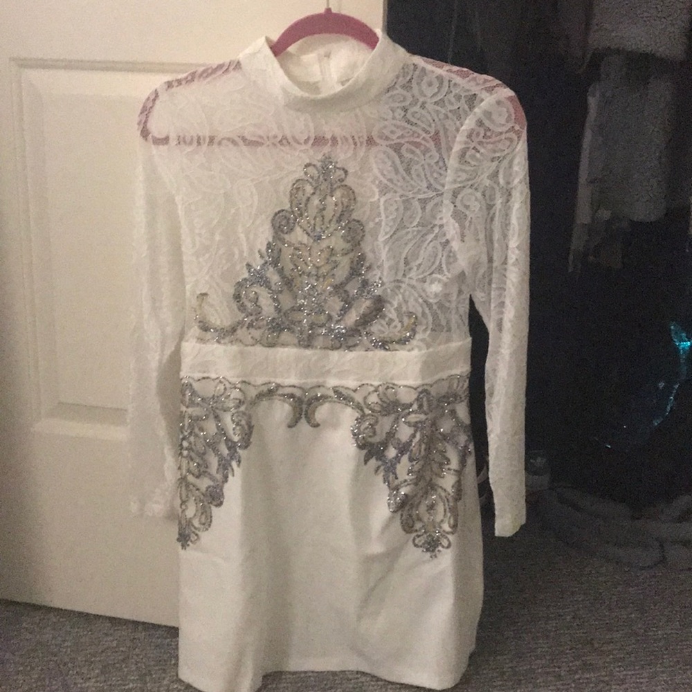 Boohoo Lace Mini Dress